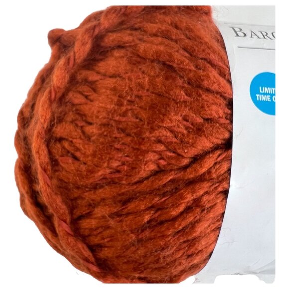Loops & Threads Barcelona Roving Yarn One Skein Rust 8.4 oz 223 Yard Made Turkey - Picture 5 of 5
